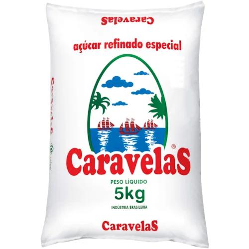 ACUCAR CARAVELAS 5KG REFINADO PALET 42