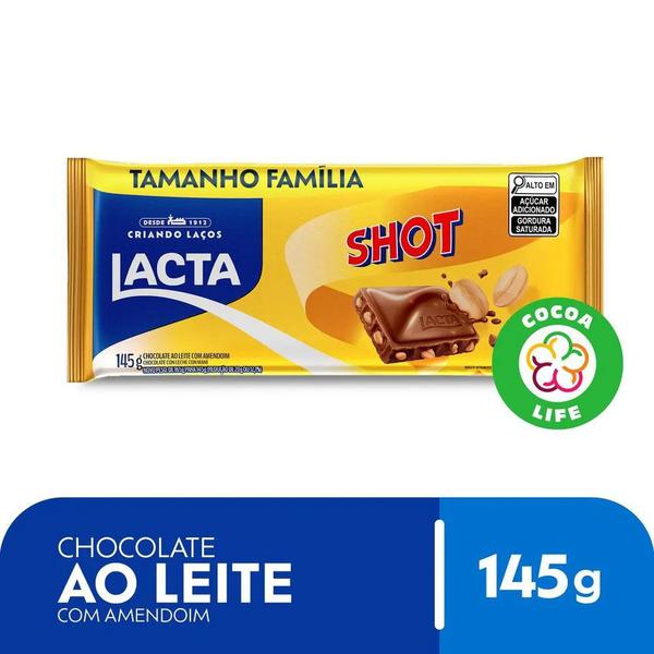 CHOC LACTA 145G SHOT