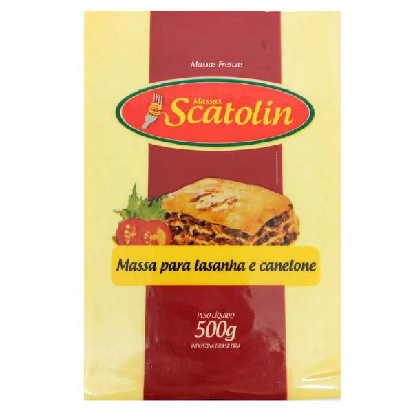MASSA SCATOLIN 500G LASANHA