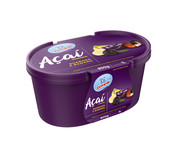 SORVETE GEMELLI 1LT ACAI GUARANA
