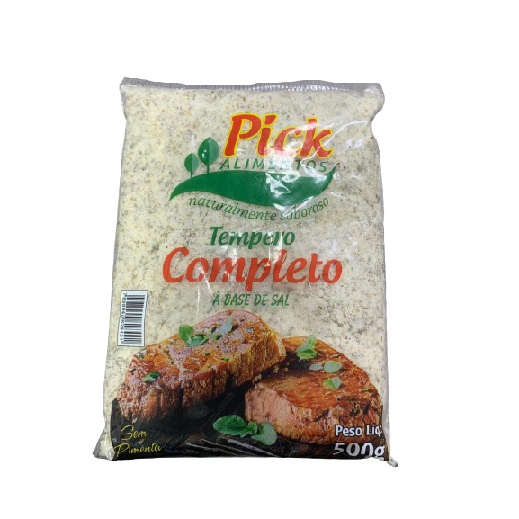 TEMPERO PICK 500GR COMPLETO S/PIMENTA