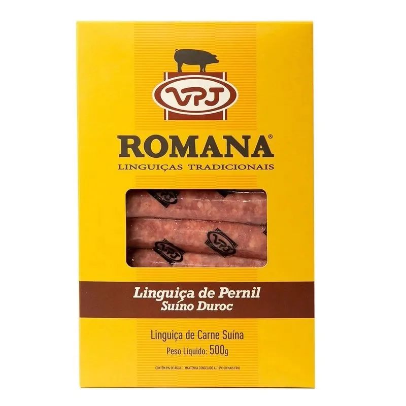 LINGUICA VPJ ROMANA 500G PERNIL SUINO DUROC