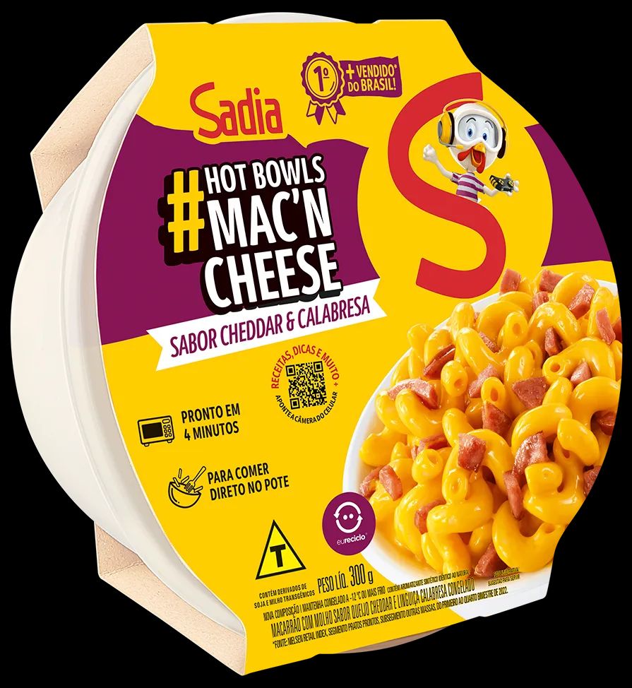 MACN CHEESE SADIA 350G CHEDDAR/CALABRES