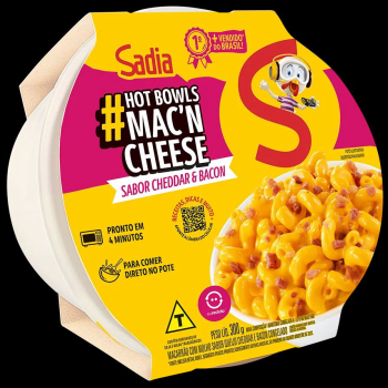 MACN CHEESE SADIA 350G CHEDDAR/BACON