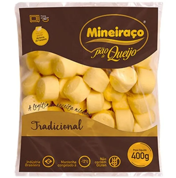 PAO DE QUEIJO MINEIRACO 400G TRADICIONAL