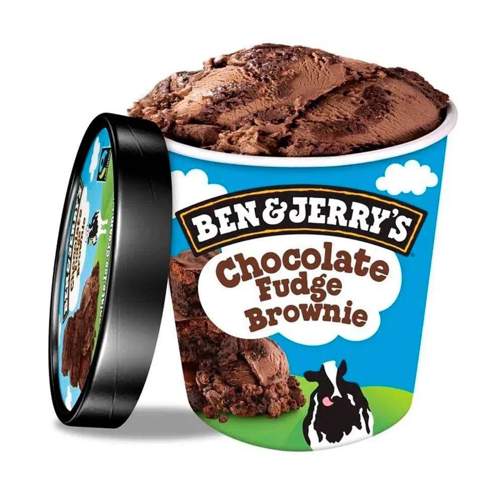 SORV BEN & JERRYS 458ML CHOC FUDGE BROWNIE