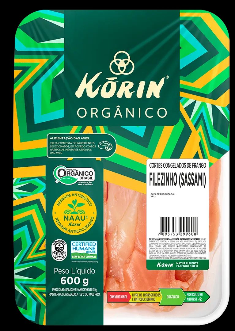 FILEZINHO SASSAMI KORIN 600G ORGANICO