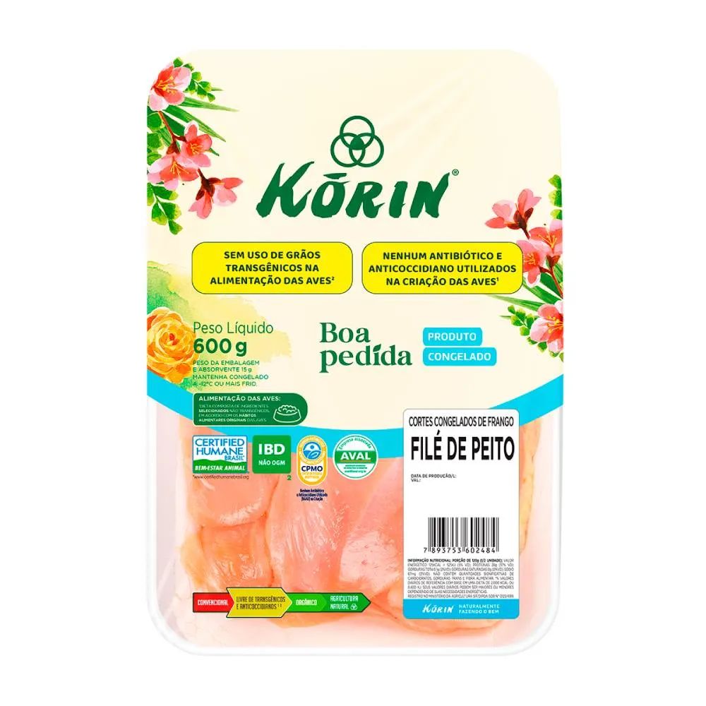 FILE DE PEITO KORIN 600G