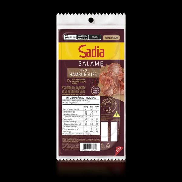 SALAME SADIA FATIADO 100G HAMBURGUES