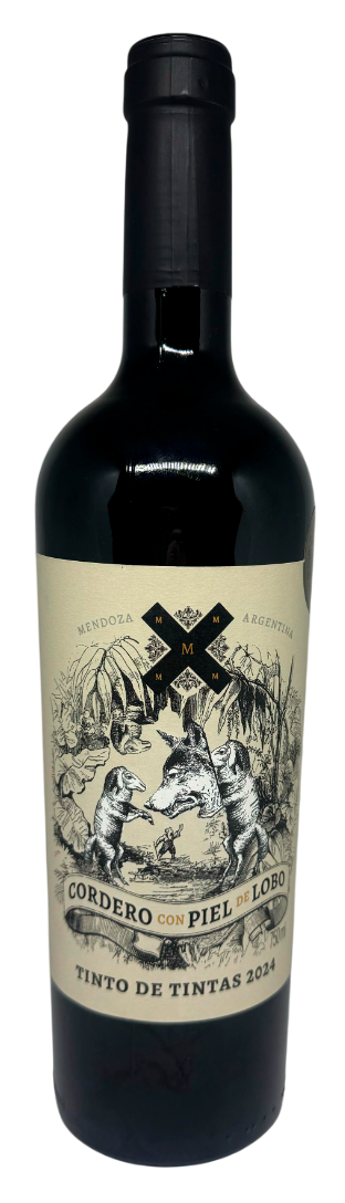 VINHO ARGENTINO CORDERO PIEL LOBO 750ML TINTO DE TINTAS