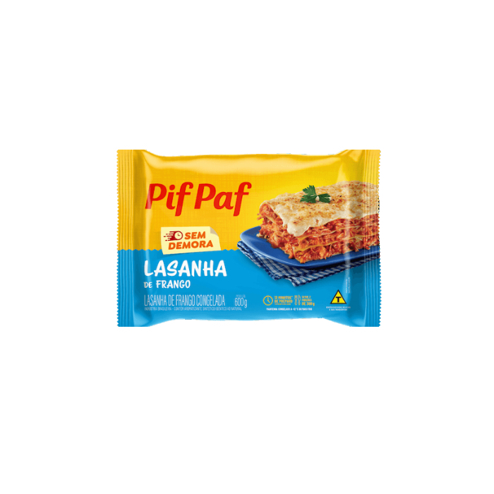 LASANHA PIF PAF 600G DE FRANGO
