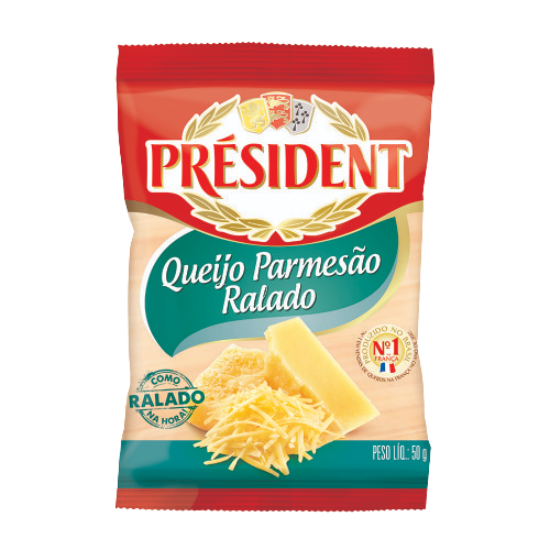 QUEIJO PARMESAO RALADO PRESIDENT 50G