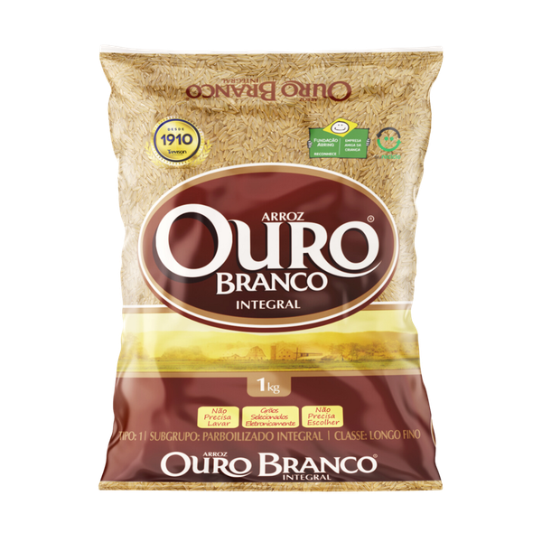 ARROZ OURO BRANCO INTEGRAL 1KG 
