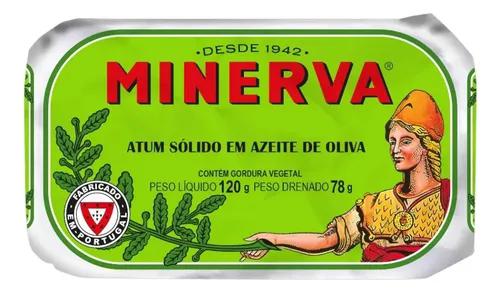 ATUM SOLIDO EM AZEITE MINERVA 120G