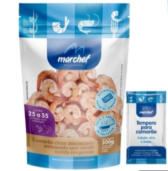 CAMARAO MARCHEF 300G DESC EVIS C/CAUDA 25/35
