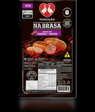 LINGUICA PERD NA BRASA  500G FRANGO COM BACON