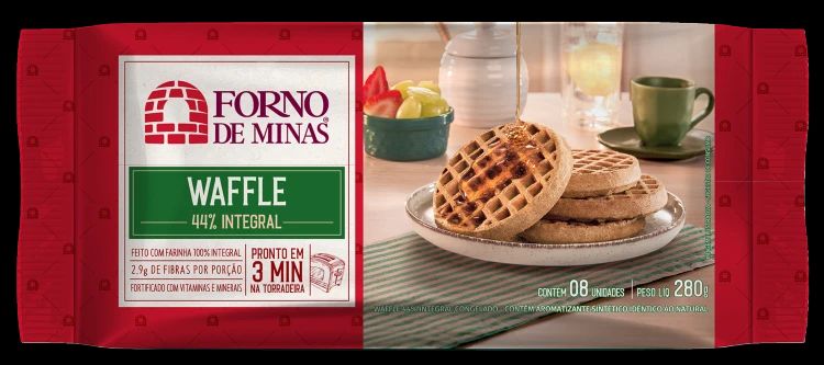 WAFFLE CONG FORNO DE MINAS 280G INTEGRAL