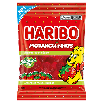 BALA HARIBO MORANGUINHOS 80G 