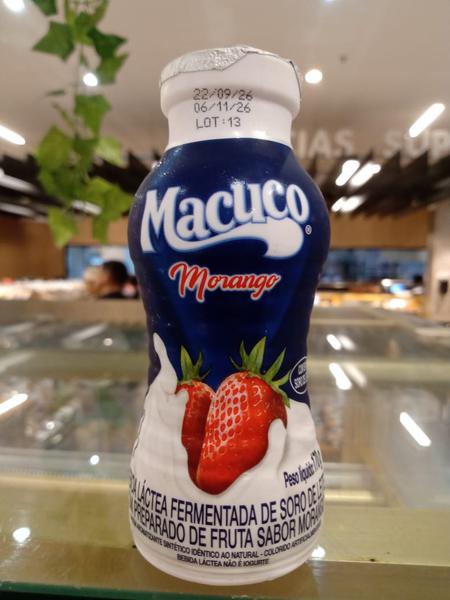 BEBIDA LACTEA MACUCO  MORANGO 170G