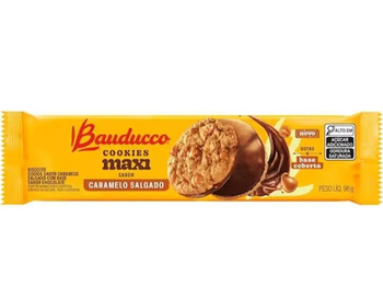 BISCOITO BAUDUCCO COOKIES MAXI CARAMELO 96G 