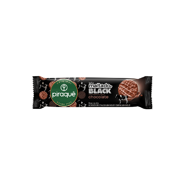 BISCOITO PIRAQUE MALTADO BLACK COBERTO 80G