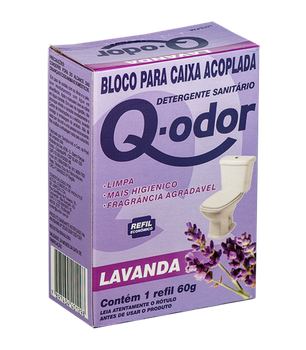 BLOCO SANITARIO Q ODOR CAIXA ACOPLADA LAVANDA