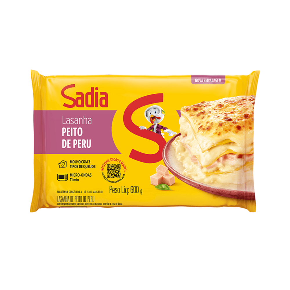 LASANHA SADIA 600G PEITO DE PERU