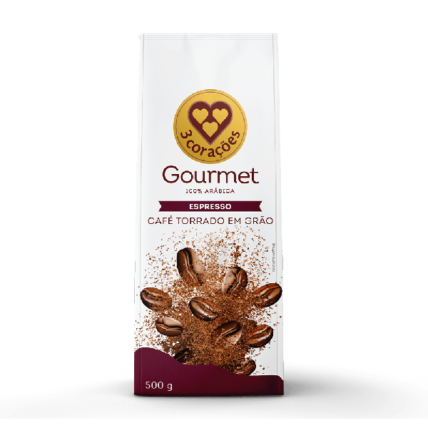 CAFE 3 CORACOES GRAO GOURMET 500G