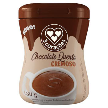 CAPPUCINO CHOCOLATE 3CORACOES PO CREMOSO 180G 