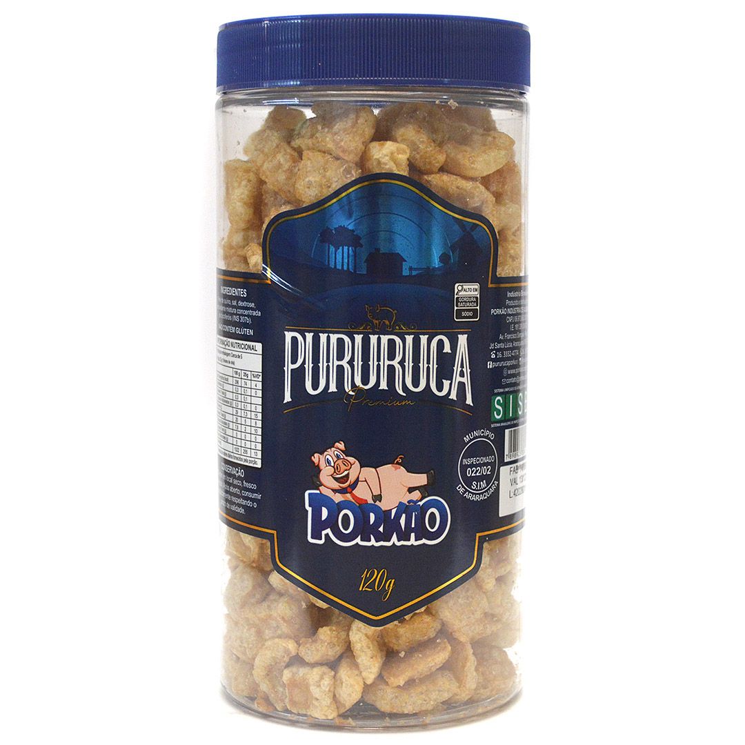 TORRESMO PURURUCA PORKAO 120G NATURAL