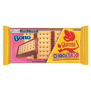 CHOCOLATE  GAROTO CHOCO TRIO BONO MORANGO 90G 