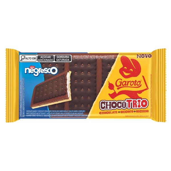 CHOCOLATE  GAROTO CHOCO TRIO NEGRESCO 90G 