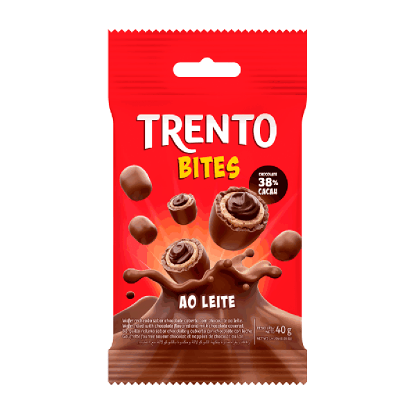 CHOCOLATE  TRENTO BITES AO LEITE 40G 