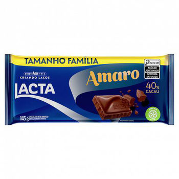 CHOCOLATE LACTA 145G AMARO