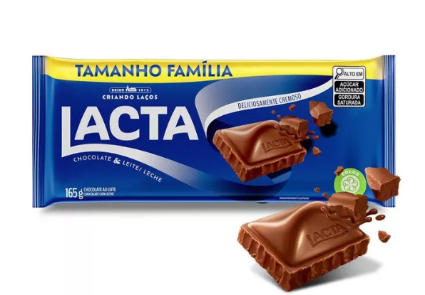 CHOCOLATE LACTA 145G AO LEITE