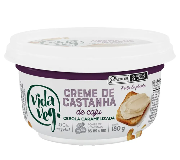 CREME CASTANHA CAJU VIDA VEG CEBOLA CARAMELIZADA 180G