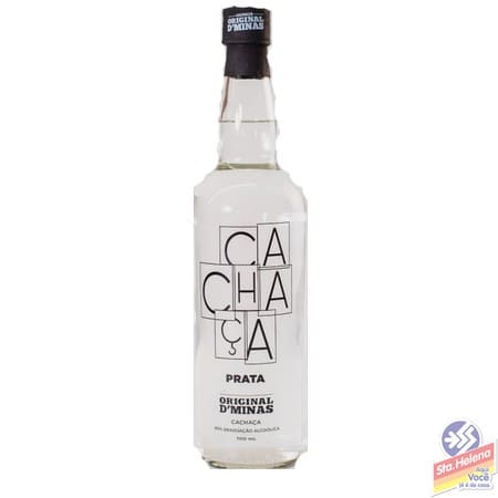 CACHACA ORIGINAL D'MINAS 700ML PRATA