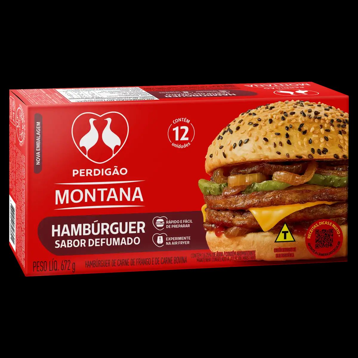 HAMBURGUER PERDIGAO 672G DEFUMADO