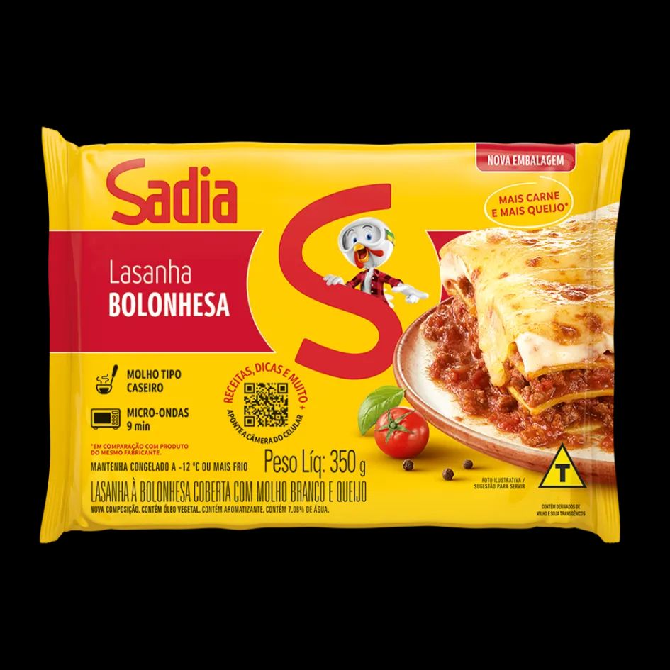 MINI LASANHA SADIA 350G BOLONHESA