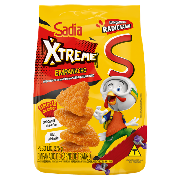 EMPANADO SADIA XTREME 275G QUEIJO NACHO