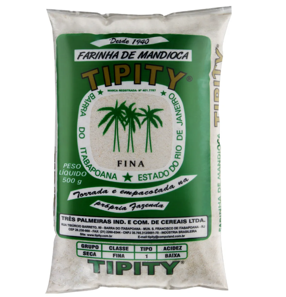 FARINHA MANDIOCA TIPITY FINA 500G 