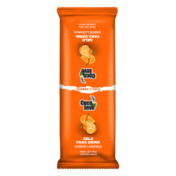 GELO SABORIZADO COCO LEVE 190G LARANJA