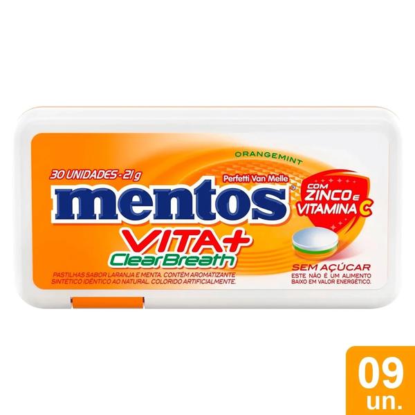 GOMA MENTOS PURE CLEAN BREATH ORANGE 21G