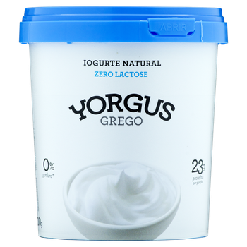 IOGURTE YORGUS GREGO ZERO LACTOSE 500G