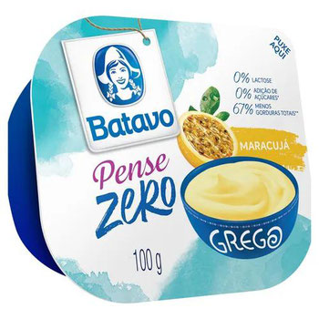 IOGURTE BATAVO GREGO PENSE ZERO MARACUJA 100G 