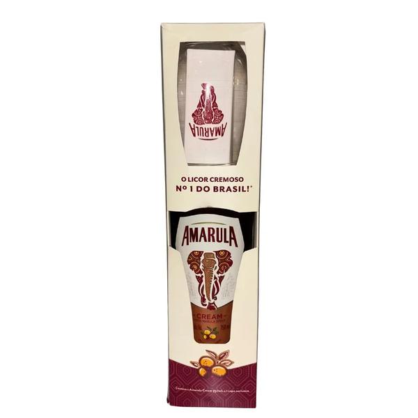 KIT LICOR AMARULA CREAM 750ML + COPO DUB