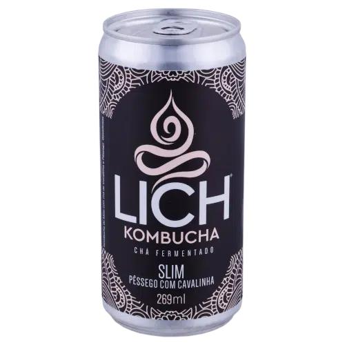 KOMBUCHA LICH 269ML SLIM PESSEGO/CAVALIN