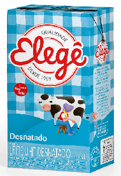 LEITE UHT ELEGE DESNATADO 1L 