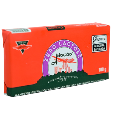 MANT AVIACAO TABLETE 100G C/SAL ZERO LAC