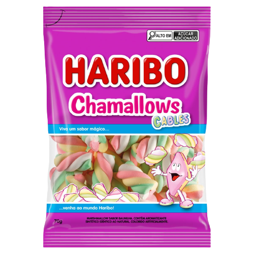 MARSHMALLOW HARIBO CABLES 70G 